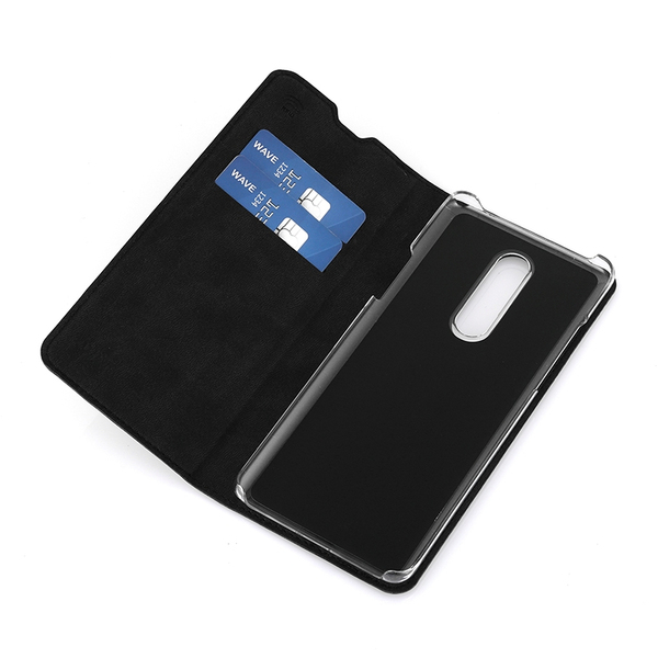 Wave Book Case, OnePlus 8 - case, Black