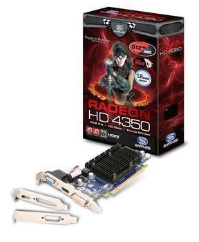 SAPPHIRE HD 4350 PCIE 512MB SILENT HDMI