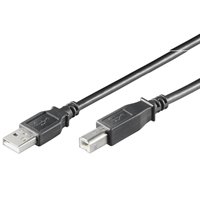 Goobay USB-A - USB-B - cable, 1.8 m, Black (Bulk)