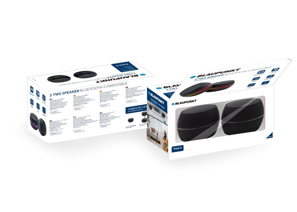 Blaupunkt BLP 3030 Speaker set TWS BT 2x3 Black