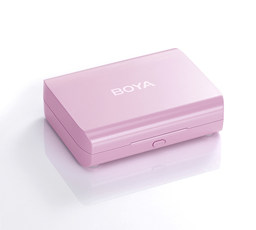BOYA 2.4GHz Dual-channel Wireless Microphone 1+2 -pink color