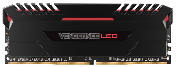 Corsair 16GB (2x8GB) Vengeance Red LED, DDR4 3000MHz - Black