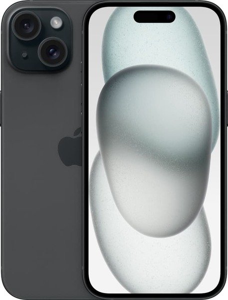Kunnostettu iPhone 15 128 Gt, musta (Hyv&auml; kunto)