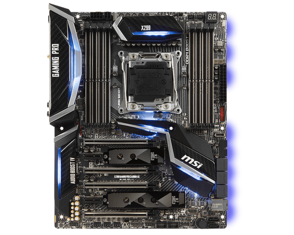 MSI X299 Gaming Pro Carbon AC, ATX motherboard