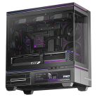 Thermalright TL-M10 VISION Micro-ATX Case with window and LCD display, Black