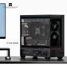 Thermalright TL-M10 VISION Micro-ATX Case with window and LCD display, Black