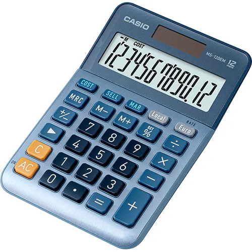 Casio calculator MS-120-EM, Blue