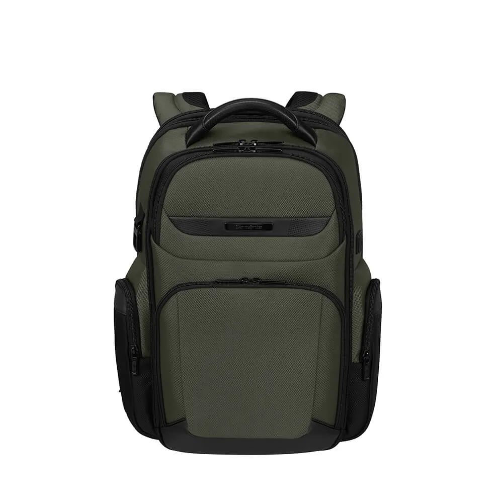 Samsonite PRO DLX6 Expandable - notebook backpack, green, 15.6"