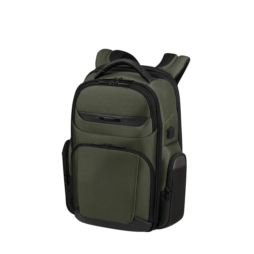 Samsonite PRO DLX6 Expandable - notebook backpack, green, 15.6"