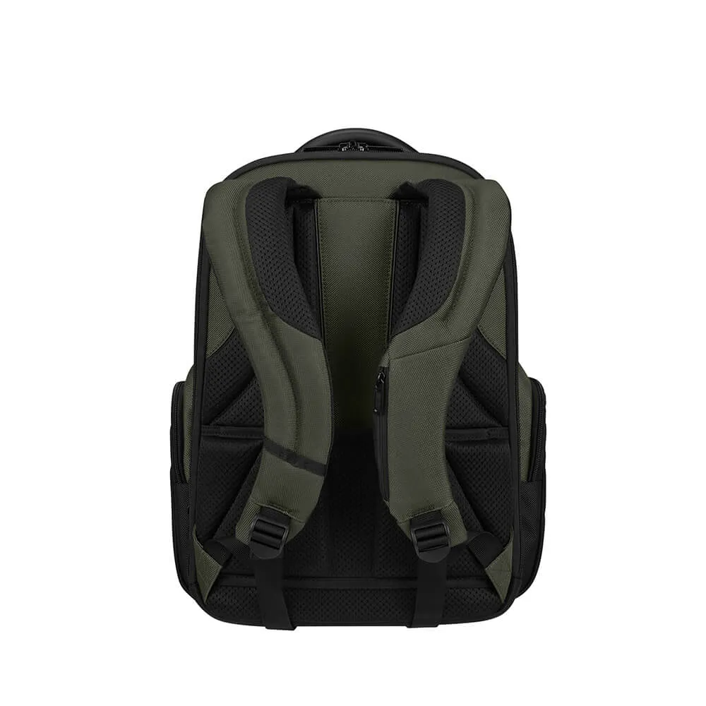 Samsonite PRO DLX6 Expandable - notebook backpack, green, 15.6"