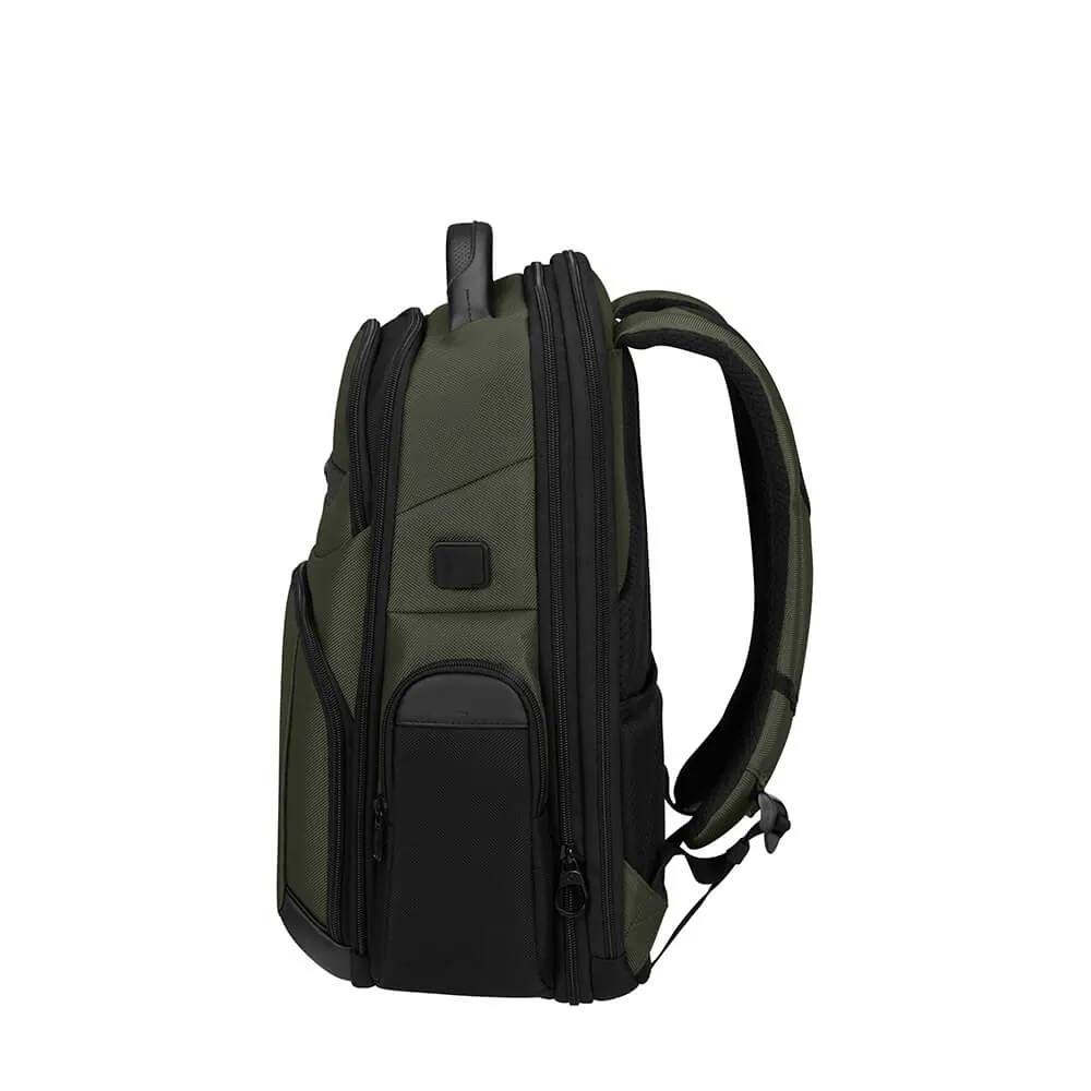 Samsonite PRO DLX6 Expandable - notebook backpack, green, 15.6"