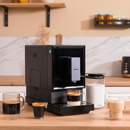 CECOTEC Cremmaet Latte manuell espressomaskin, svart