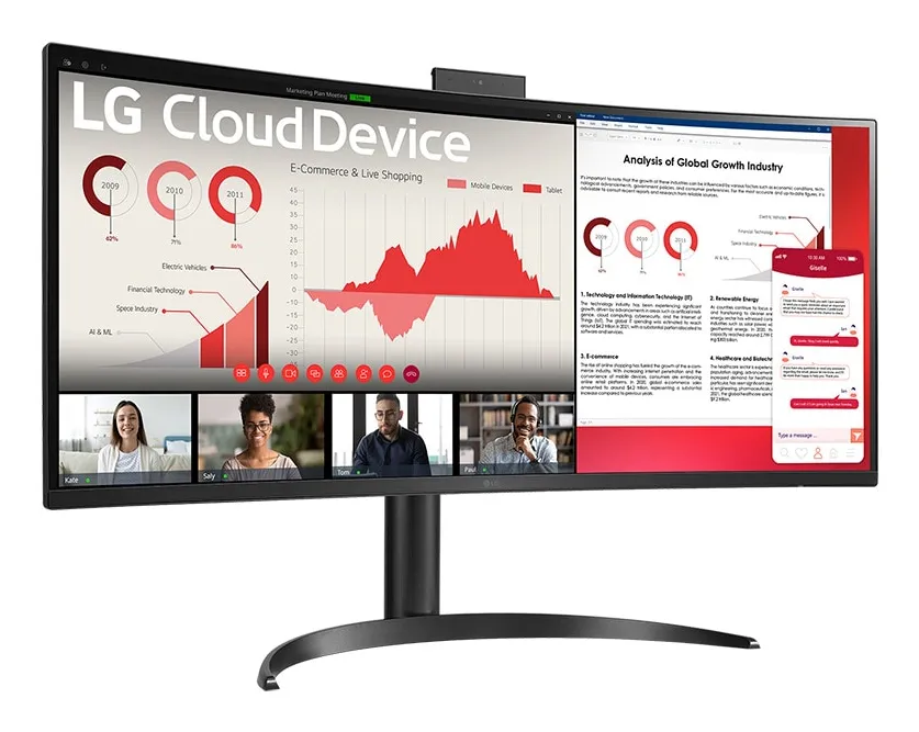 LG All-in-One Thin Client, 34&quot; FHD, Pentium N6005, 8 Gt RAM, 256 Gt SSD, Windows 10 IoT