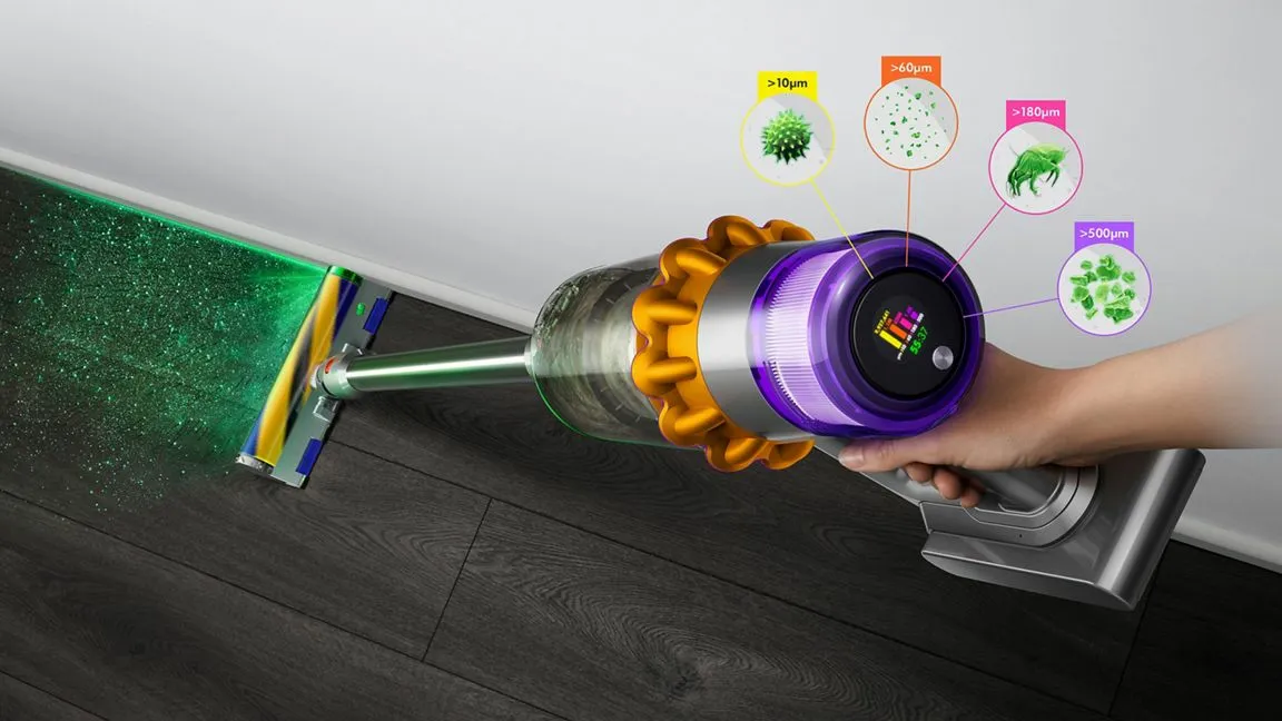 Dyson V15 Detect Absolute HEPA (2023) - sladdlös handdammsugare, Guld