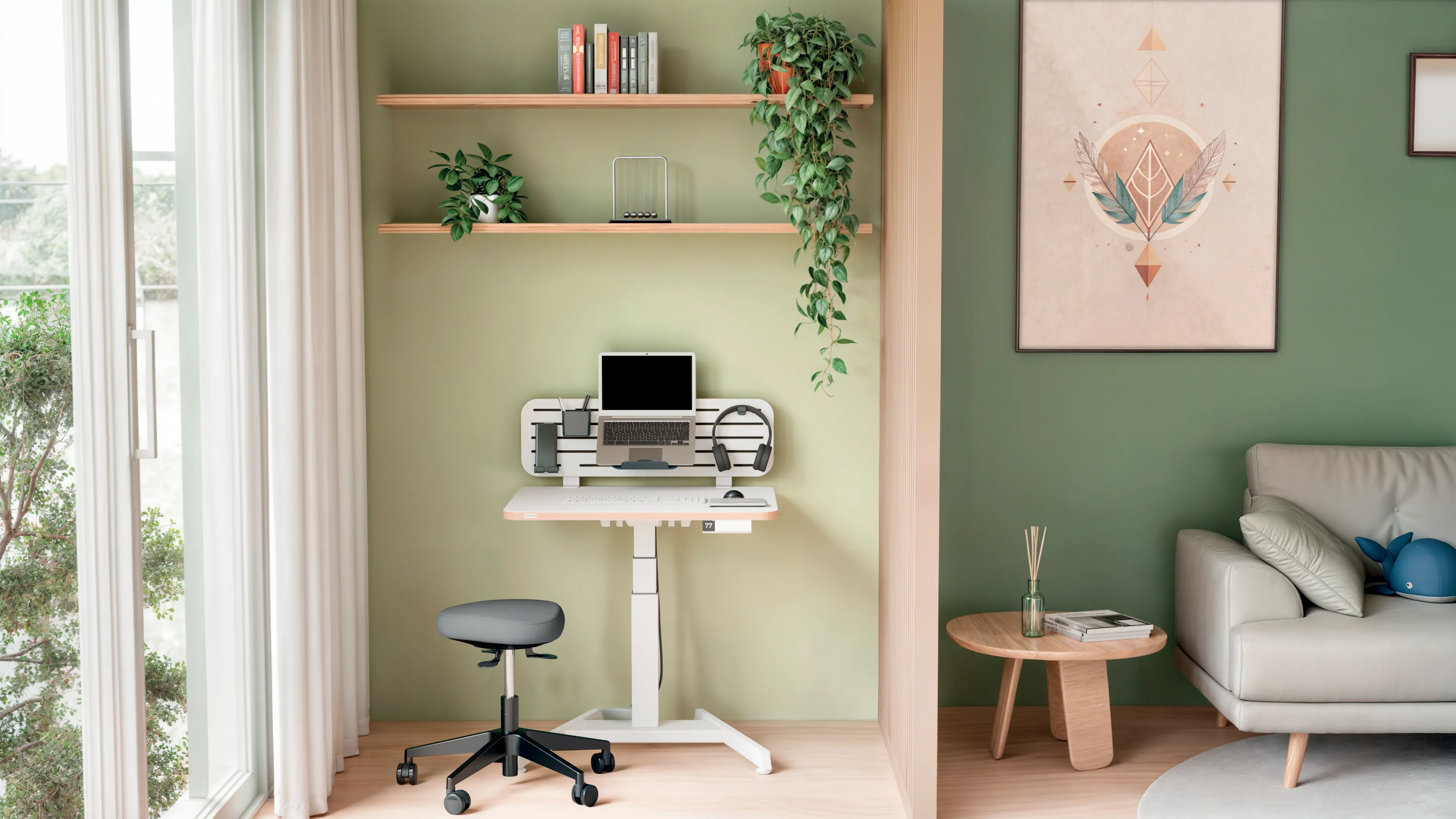 Leitz Ergo Active Balans - sitting stool, Svart
