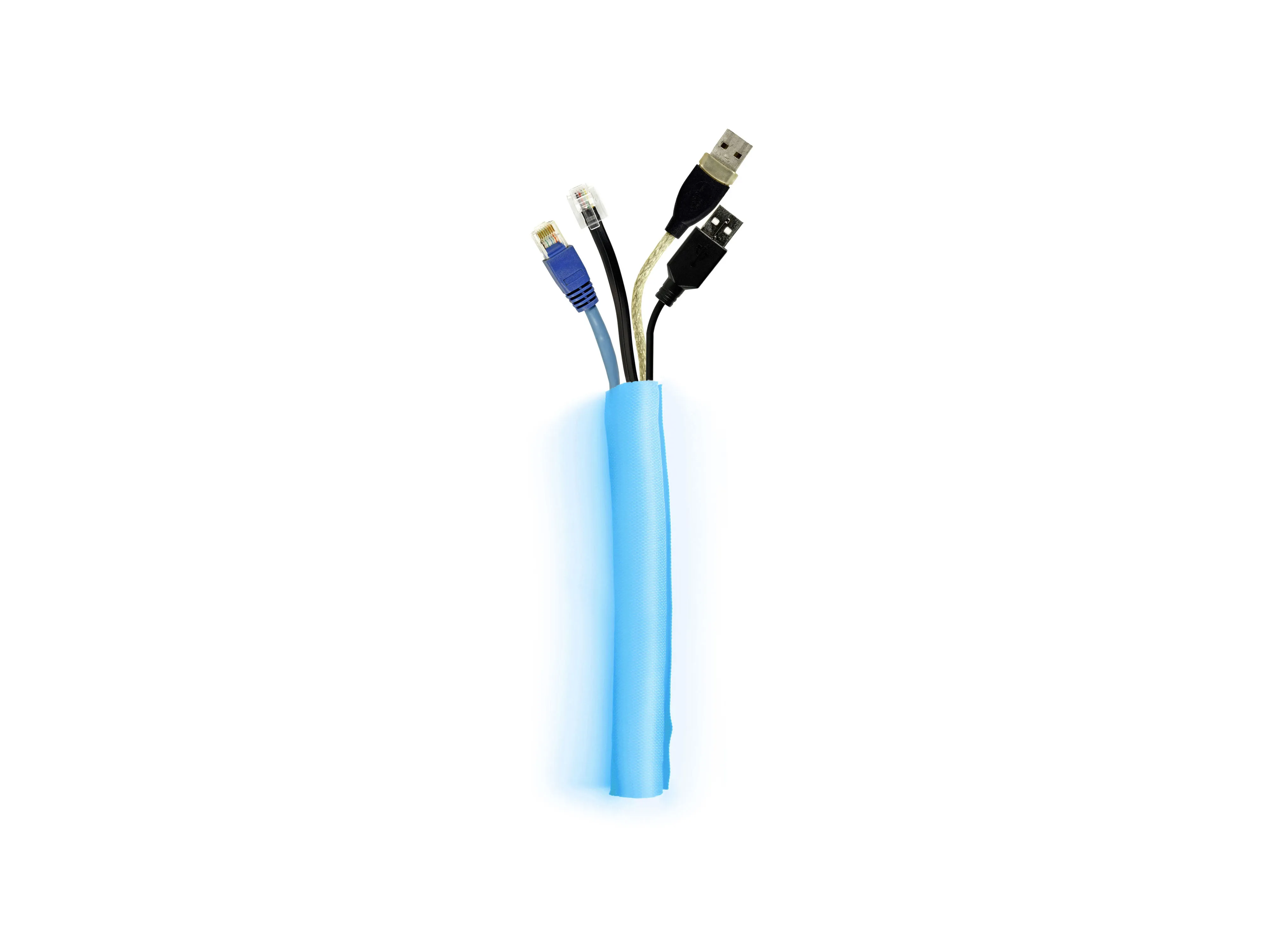 M Universal Cable Sock Self Wrapping 25mm Blue 25m
