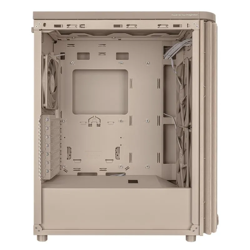 ASUS ProArt PA401 Wood Edition -miditornikotelo ikkunalla, beige