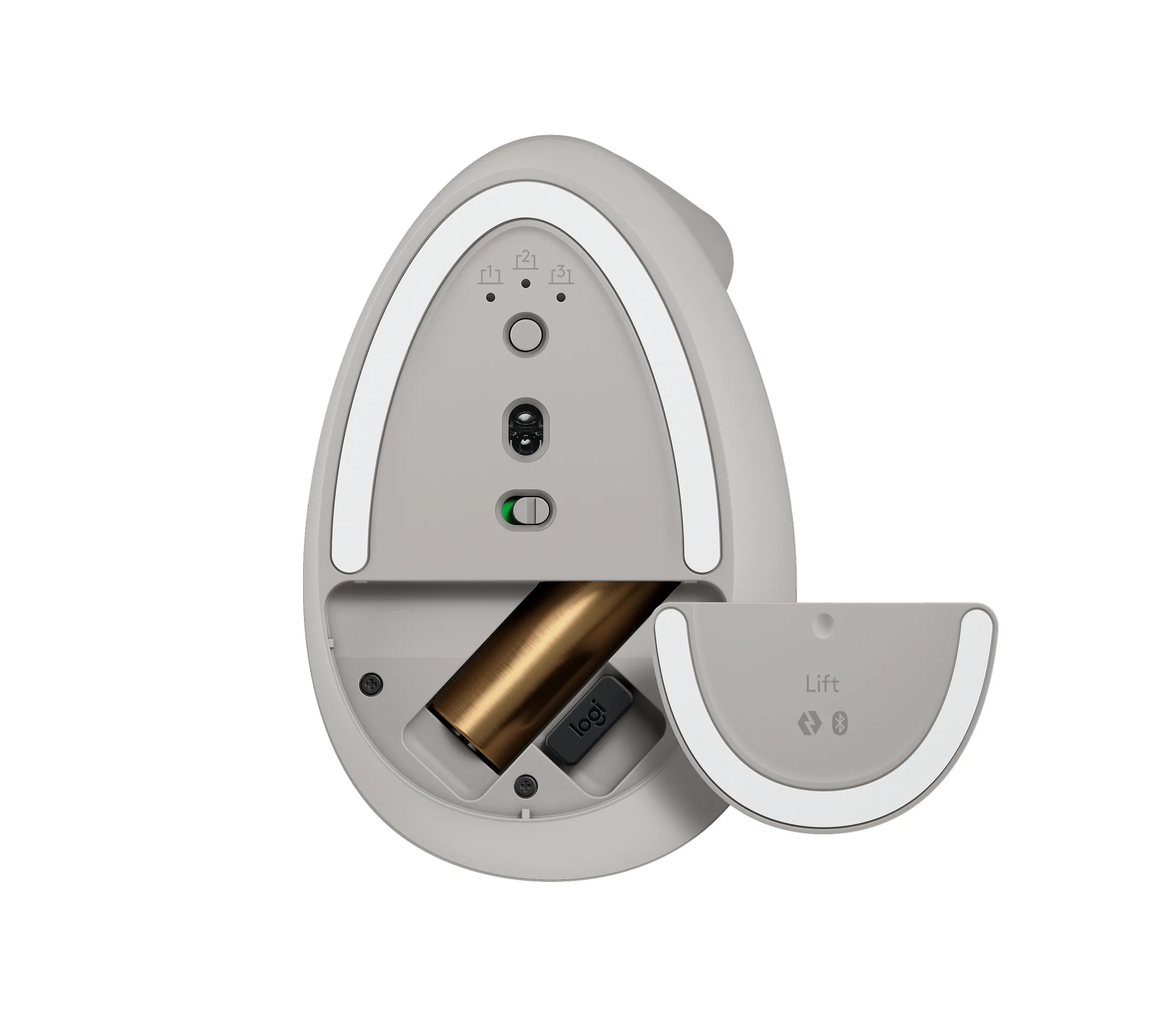 Logitech Lift Vertical Wireless Ergonomic Mouse, Sand