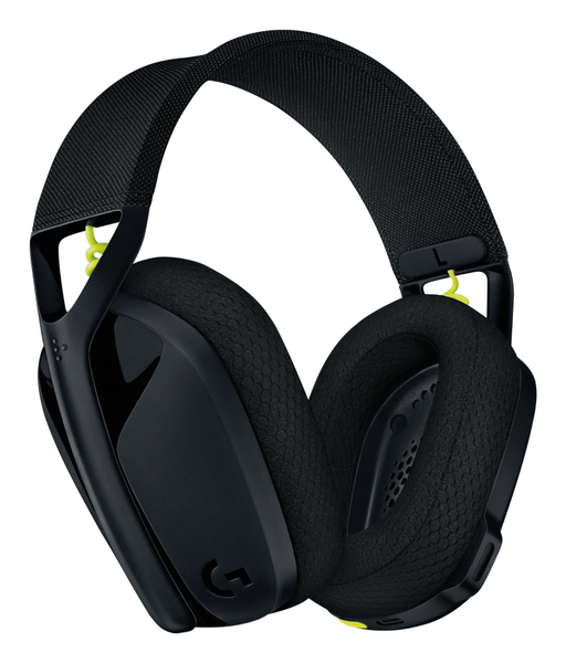 Logitech G435 Lightspeed - trådlöst gaming headset, black/neon yellow