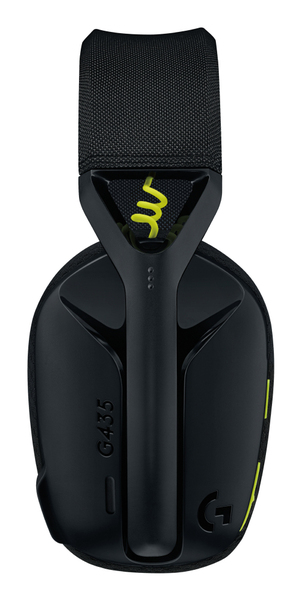 Logitech G435 Lightspeed - trådlöst gaming headset, black/neon yellow