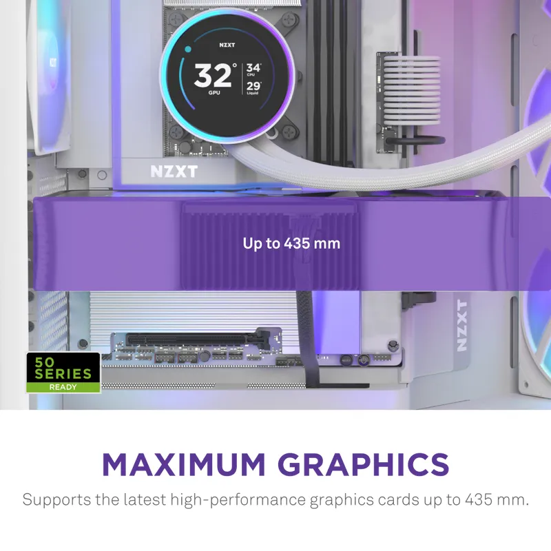 NZXT H9 Flow RGB+ (2025) - midi chassi, Vit