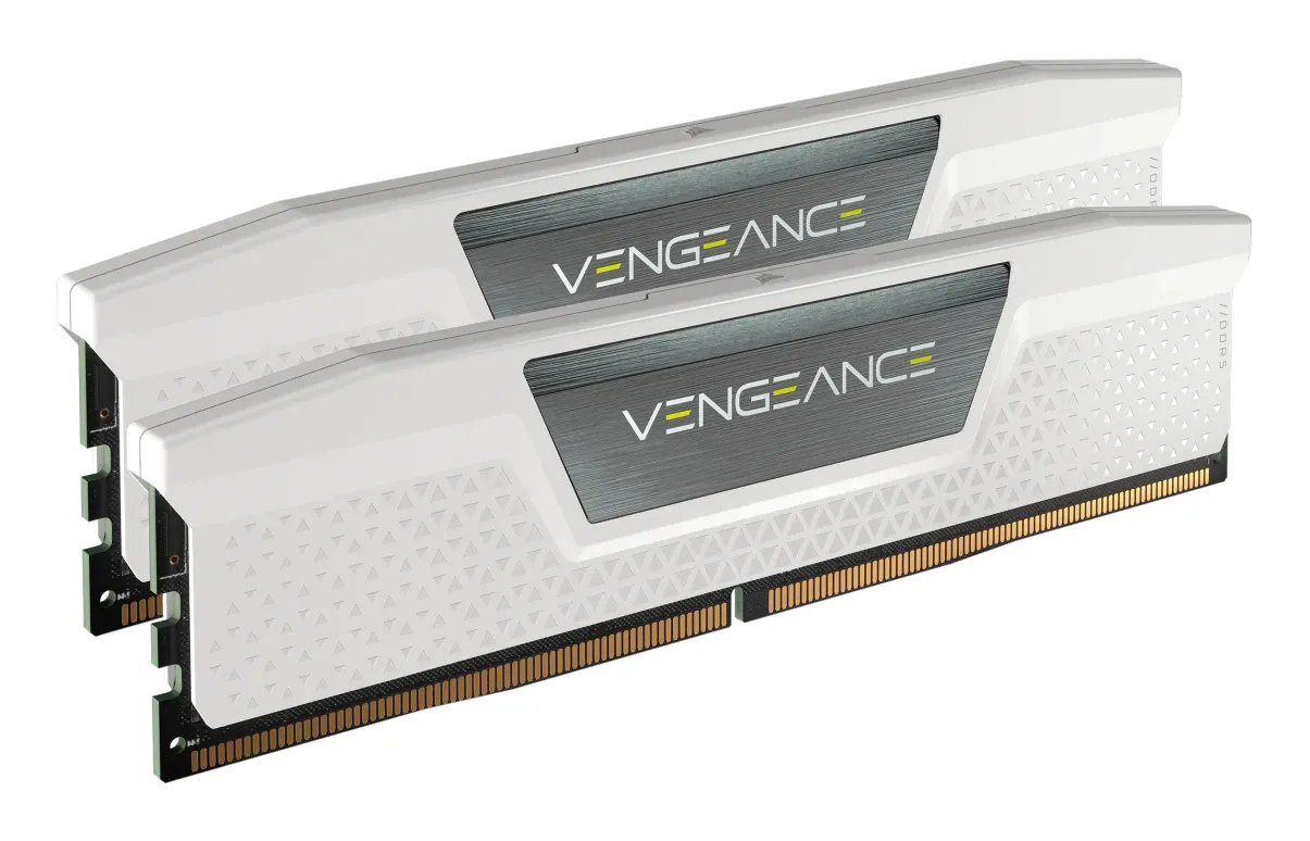 Corsair VENGEANCE 48 Gt (2 x 24 Gt) DDR5 6000 MHz, CL30 -muisti, valkoinen (XMP)