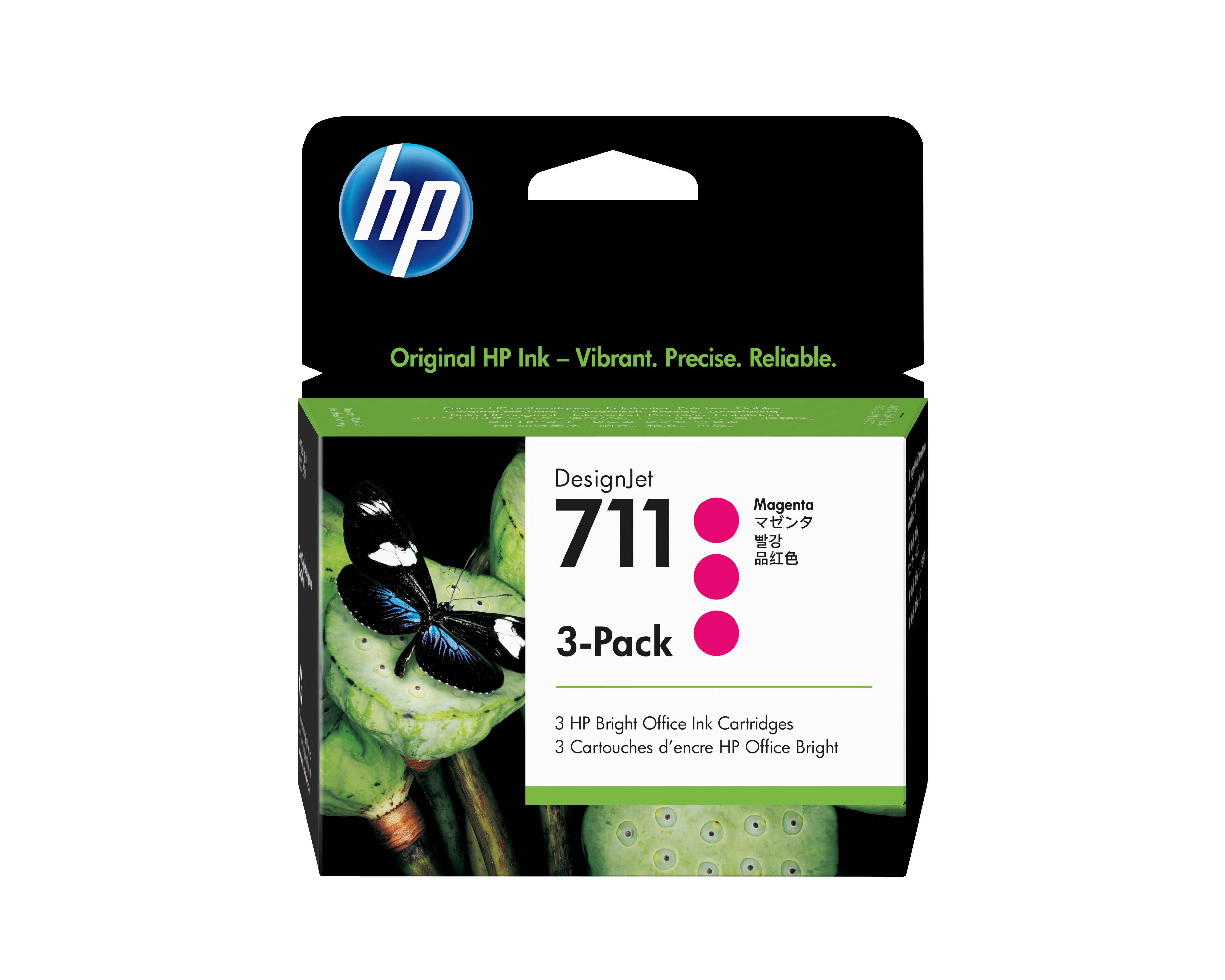 HP 711 -mustekasettipakkaus, 29 ml, magenta, 3 kpl
