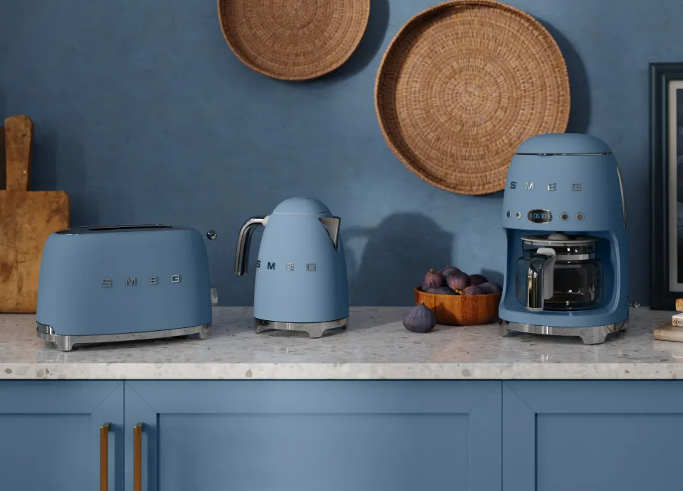 Smeg 50's Style DCF02SBMEU - kaffebryggare, Blå