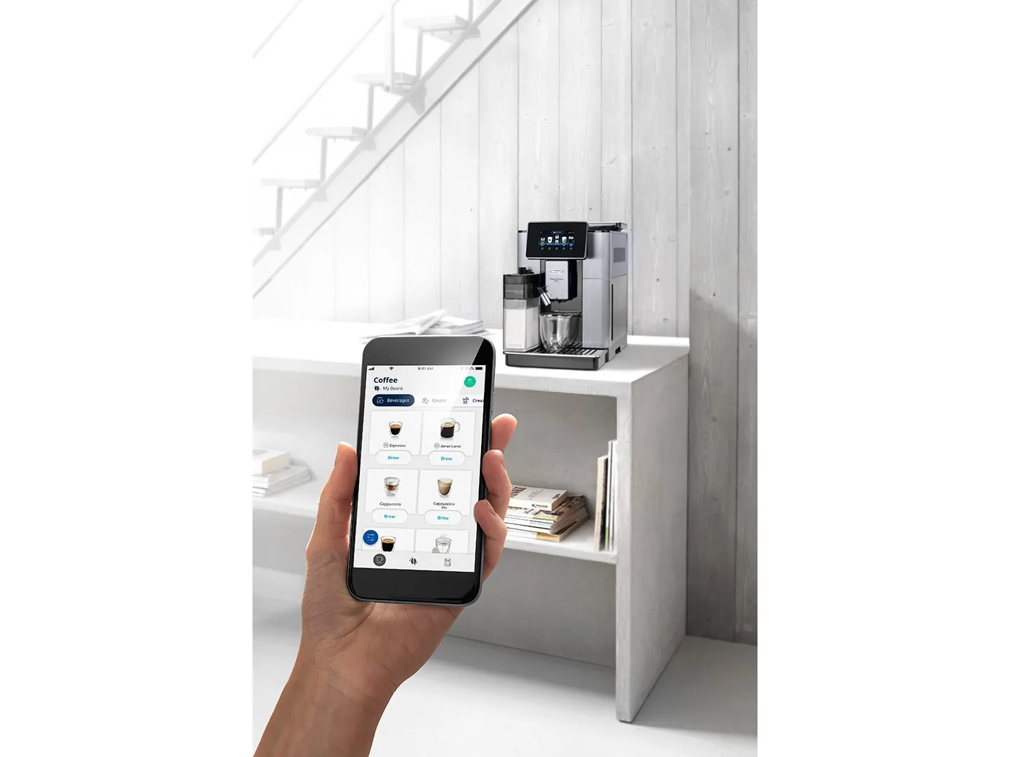 Delonghi PrimaDonna Soul ECAM - espressomaskin, Svart, Rostfritt st&aring;l