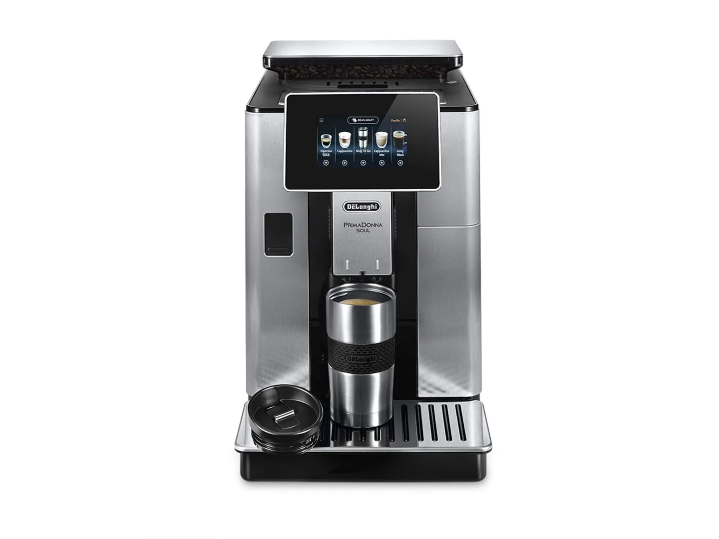Delonghi PrimaDonna Soul ECAM - espressomaskin, Svart, Rostfritt st&aring;l