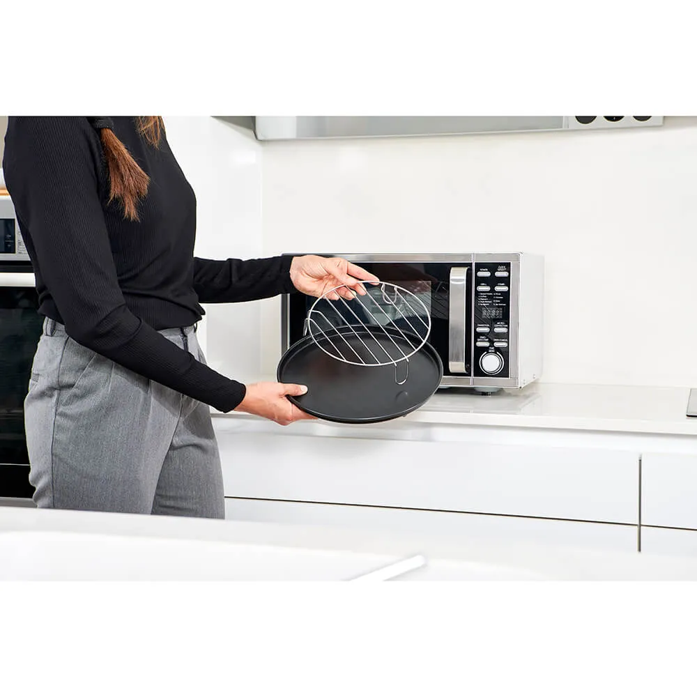 Black+Decker Mikro Digitaalinen -mikroaaltouuni, teräs/musta, 25l