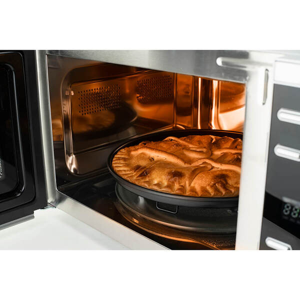 Black+Decker Mikro Digitaalinen -mikroaaltouuni, teräs/musta, 25l