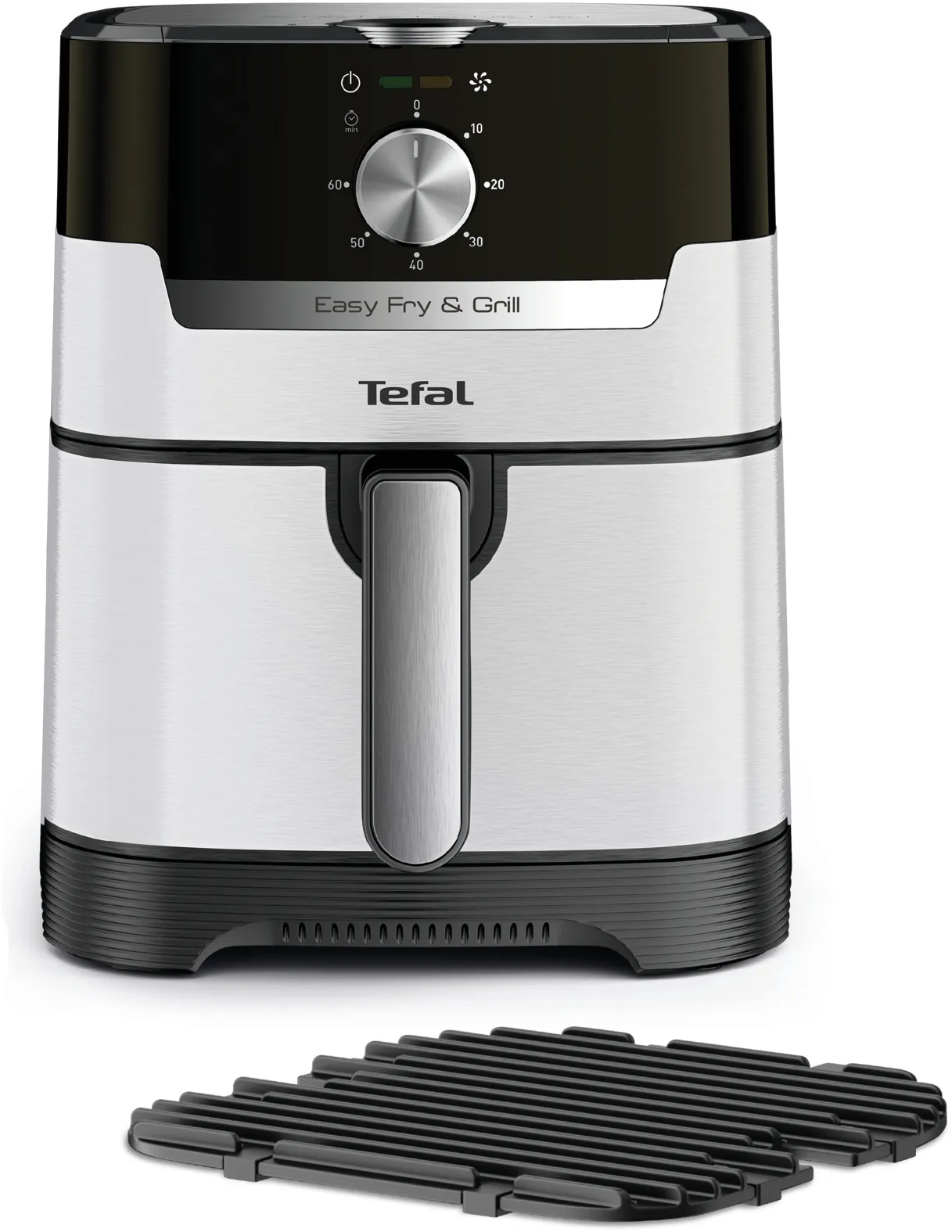 Tefal hot air fryer Easy Fry & Grill Classic (stainless steel/black, 1,550 watts, basket 4.2 liters)