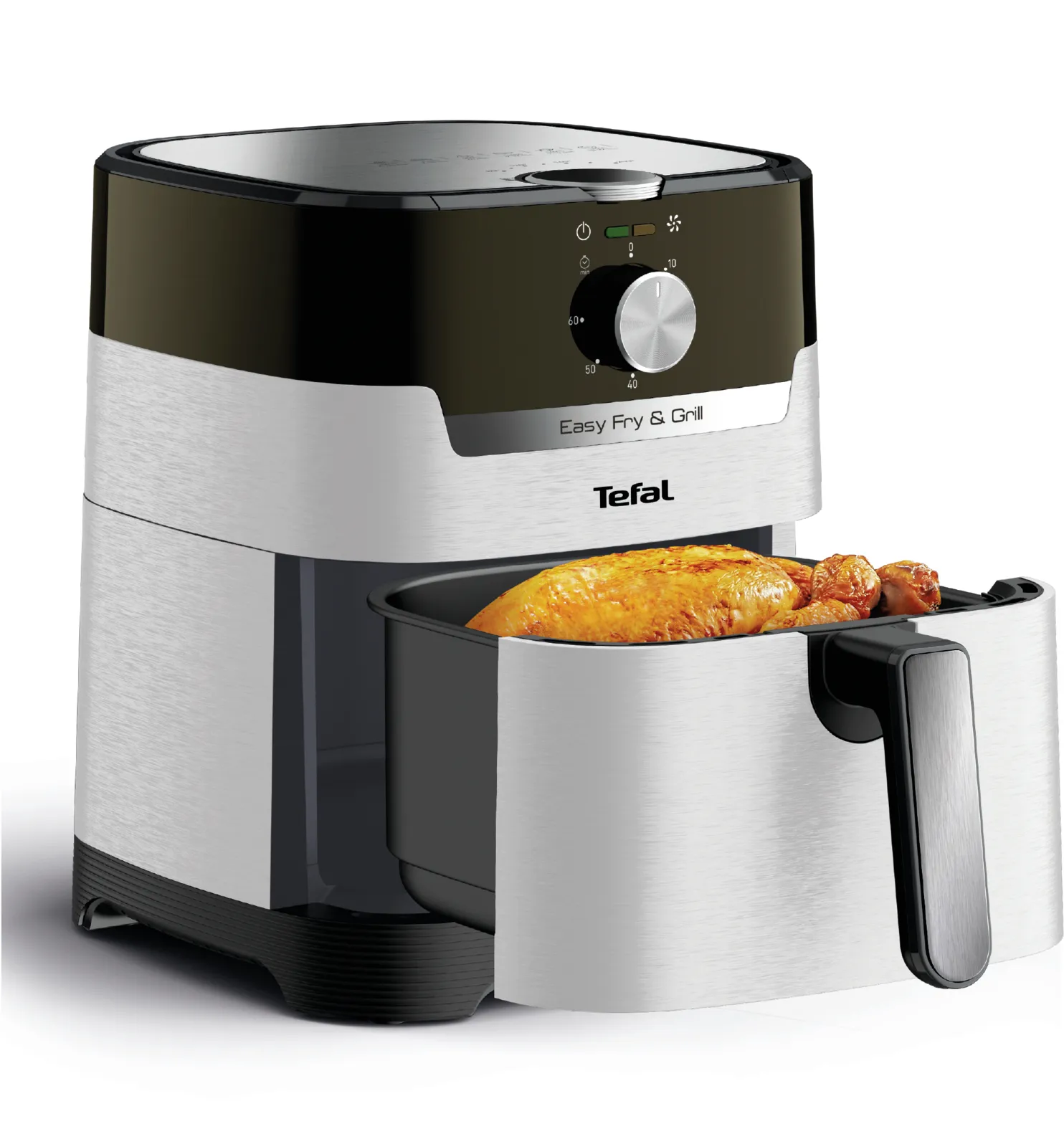 Tefal hot air fryer Easy Fry & Grill Classic (stainless steel/black, 1,550 watts, basket 4.2 liters)