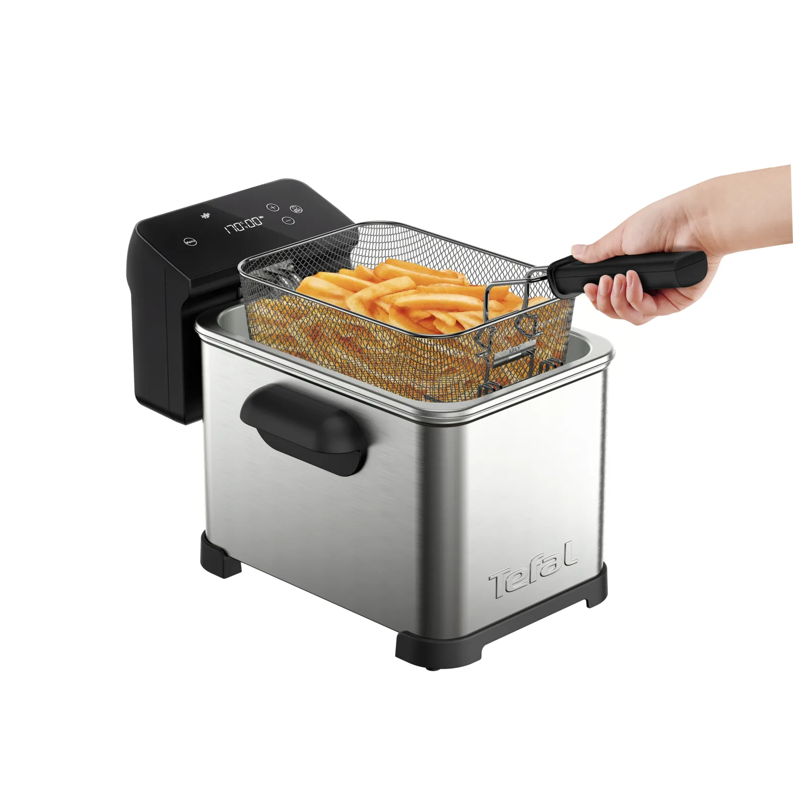 Tefal FR507D Family Pro Digital 4 L, deep fryer (stainless steel/black)