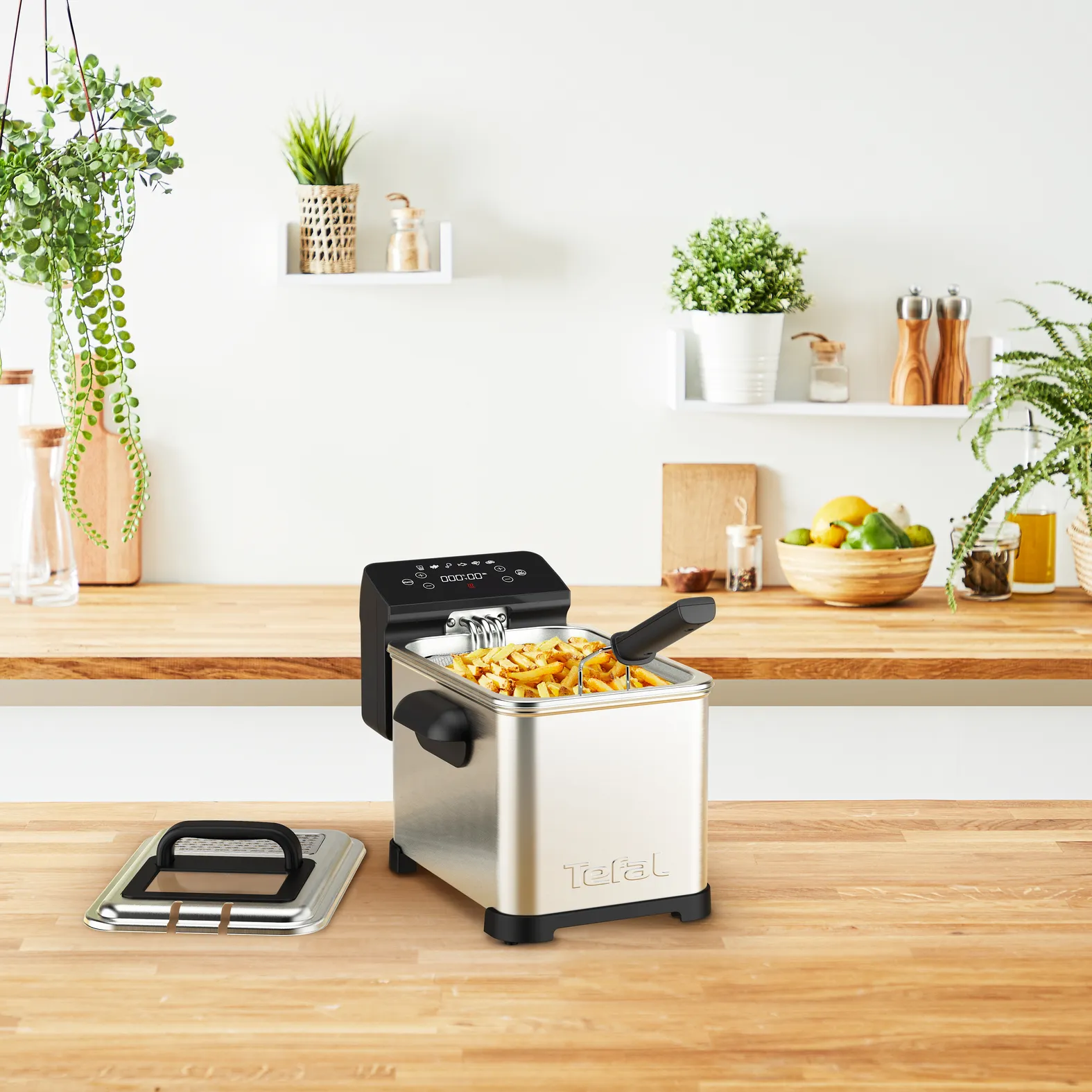 Tefal FR507D Family Pro Digital 4 L, deep fryer (stainless steel/black)