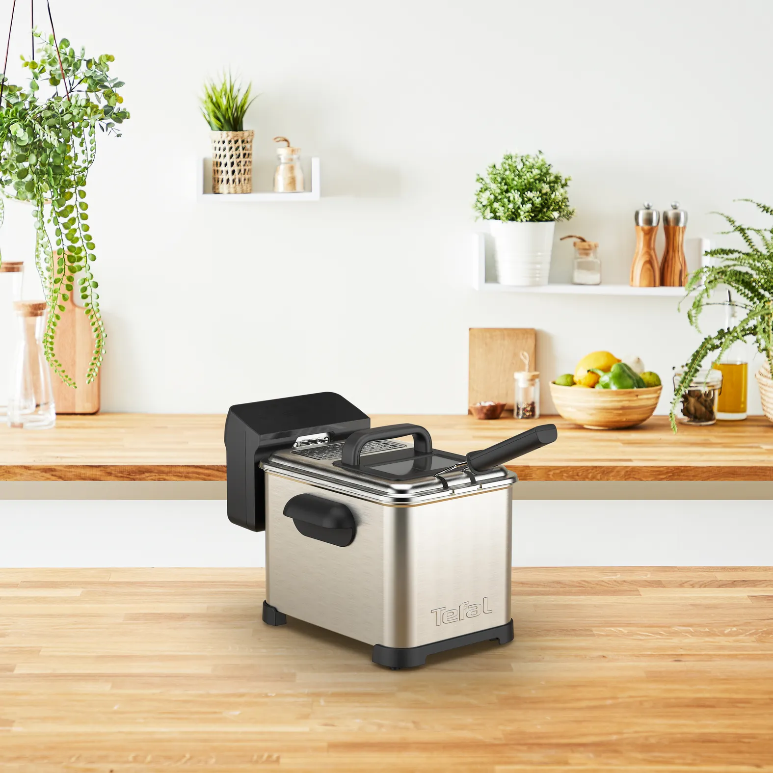 Tefal FR507D Family Pro Digital 4 L, deep fryer (stainless steel/black)