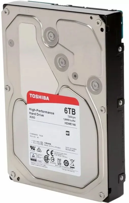 Toshiba 6TB X300, 3.5", SATA, 7200rpm, 128MB - HDD-levy