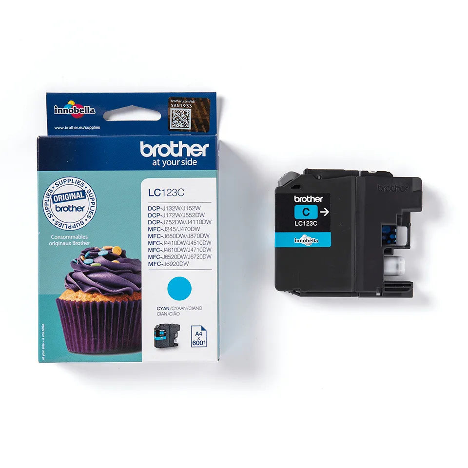 BROTHER LC-123C TONER CYAN 600P