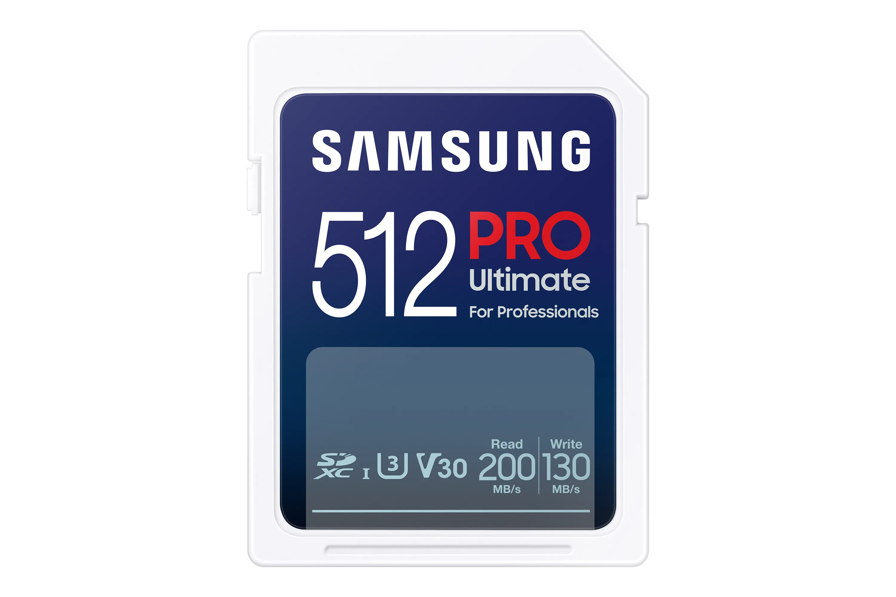 Samsung PRO Ultimate 512 Gt SDXC UHS-I U3 V30 A2 -muistikortti, valkoinen