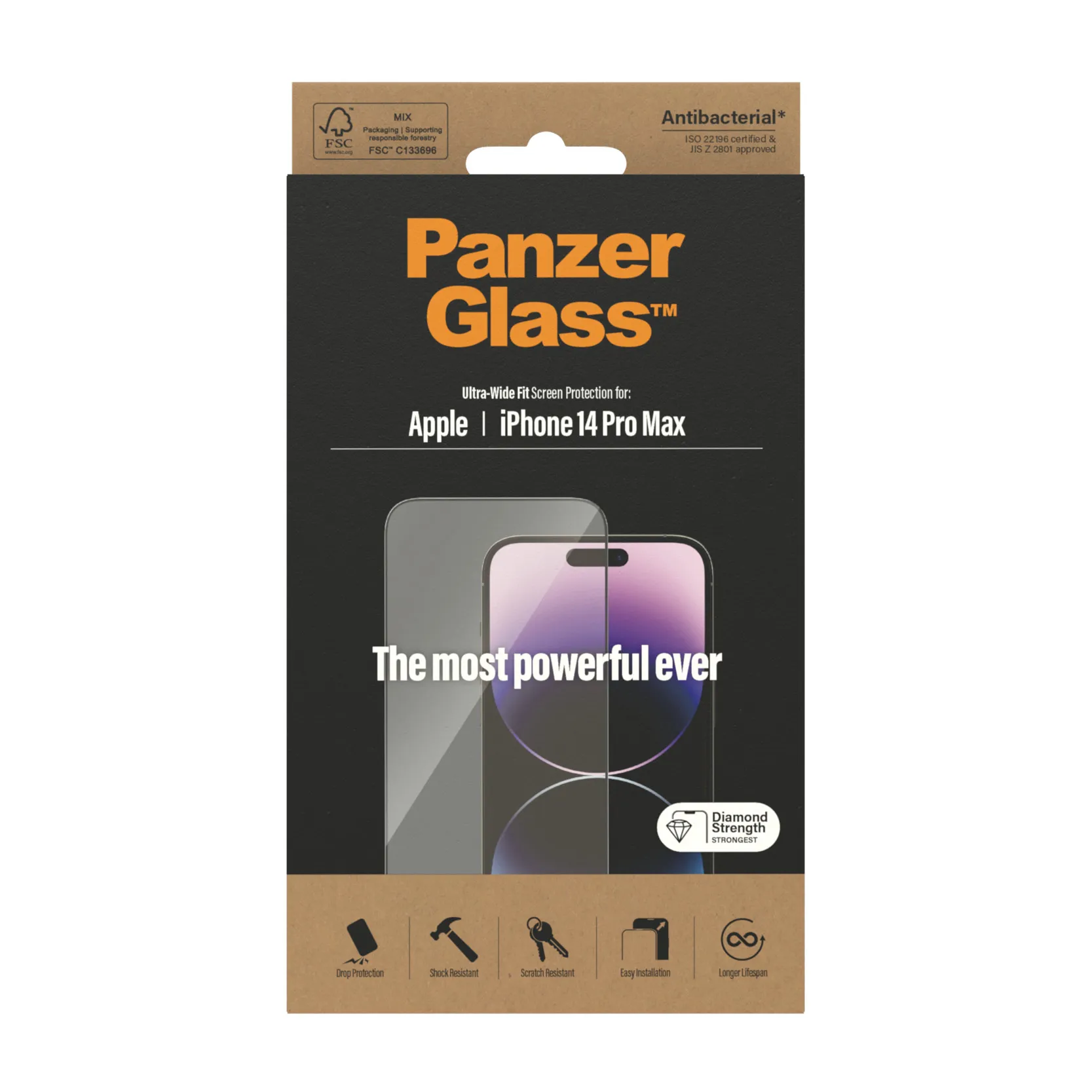 PanzerGlass Ultra-Wide Fit, iPhone 14 Pro Max - Screen Glass