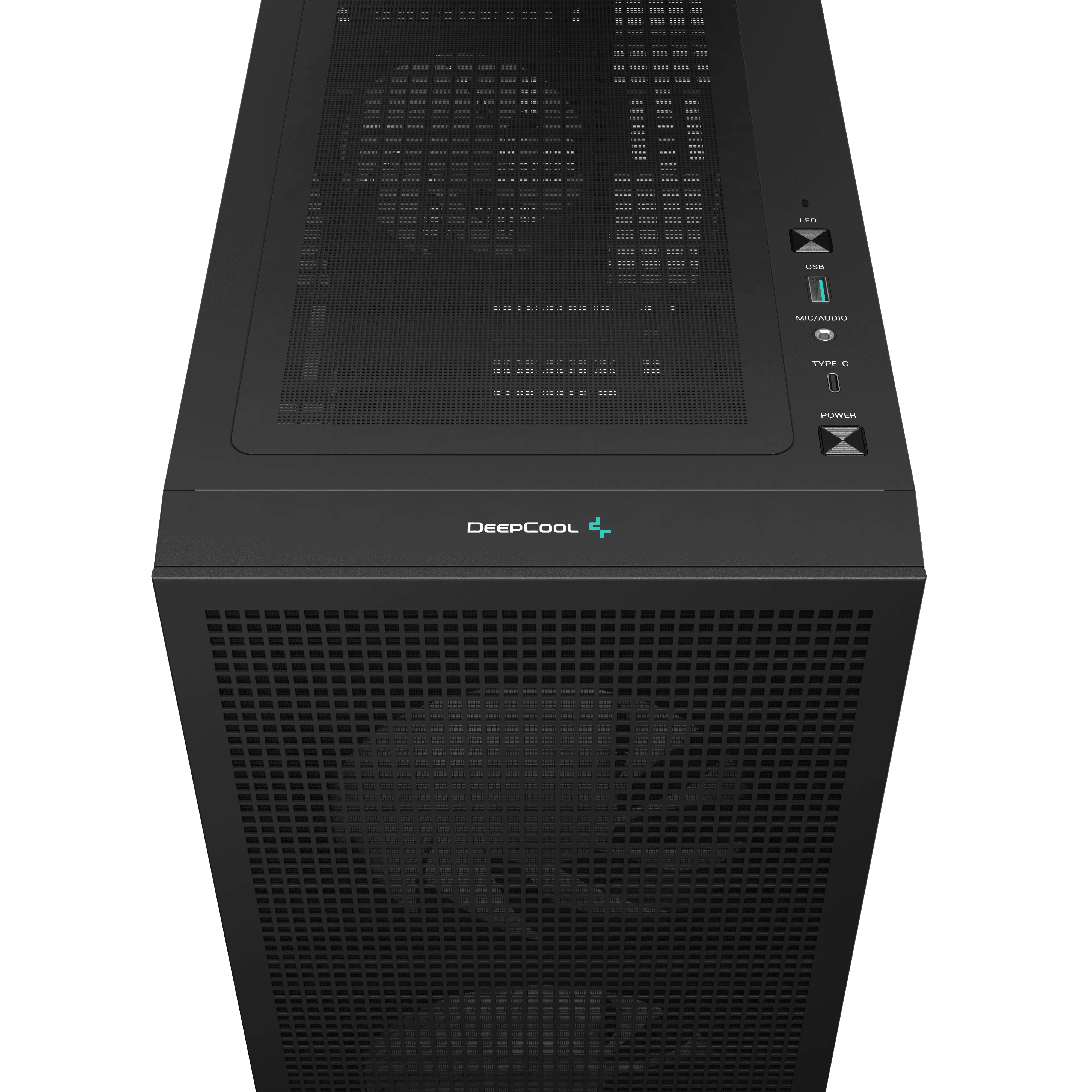 DeepCool CH360 Midi-Tower Case with window and RGB lighting, Black Multicolor