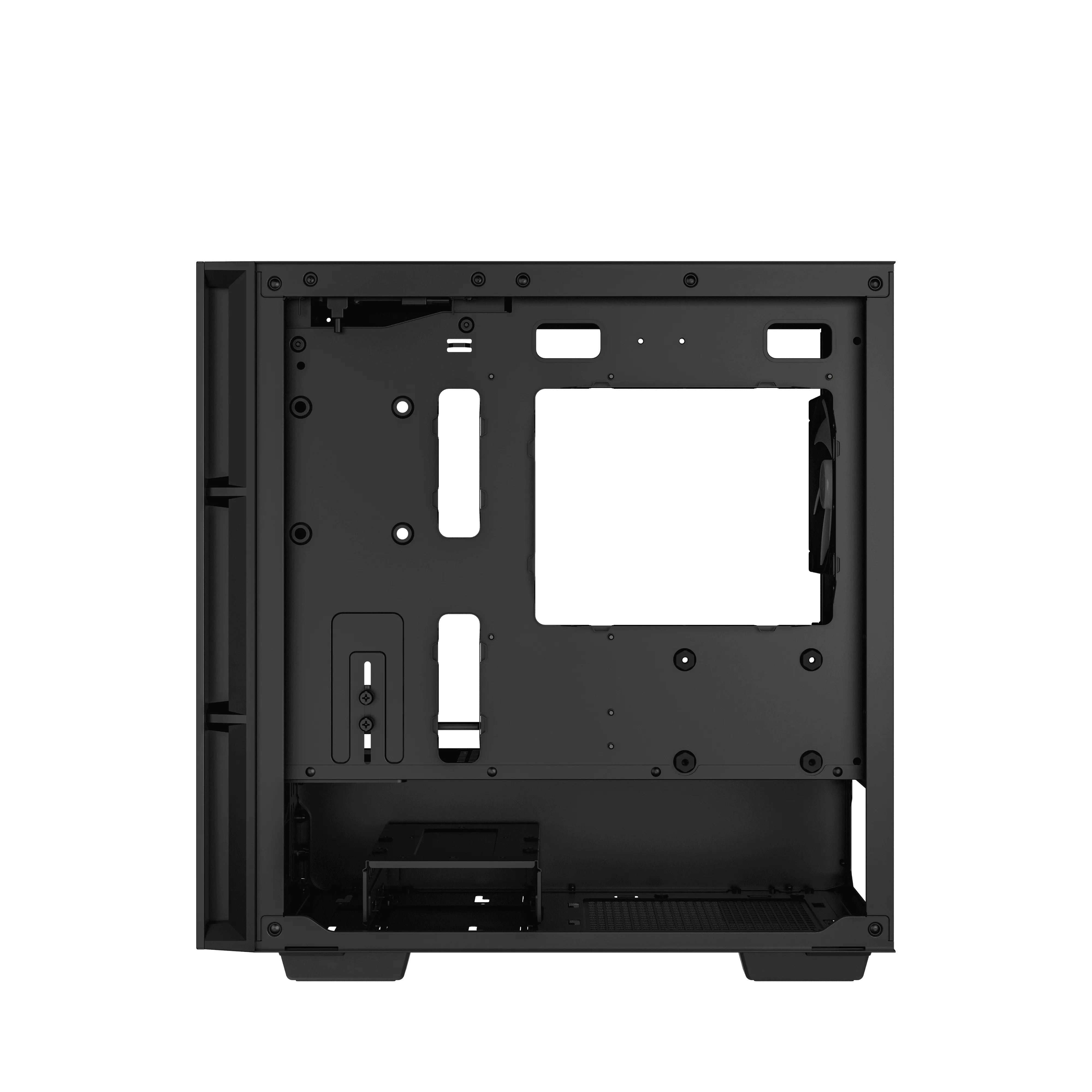 DeepCool CH360 Midi-Tower Case with window and RGB lighting, Black Multicolor
