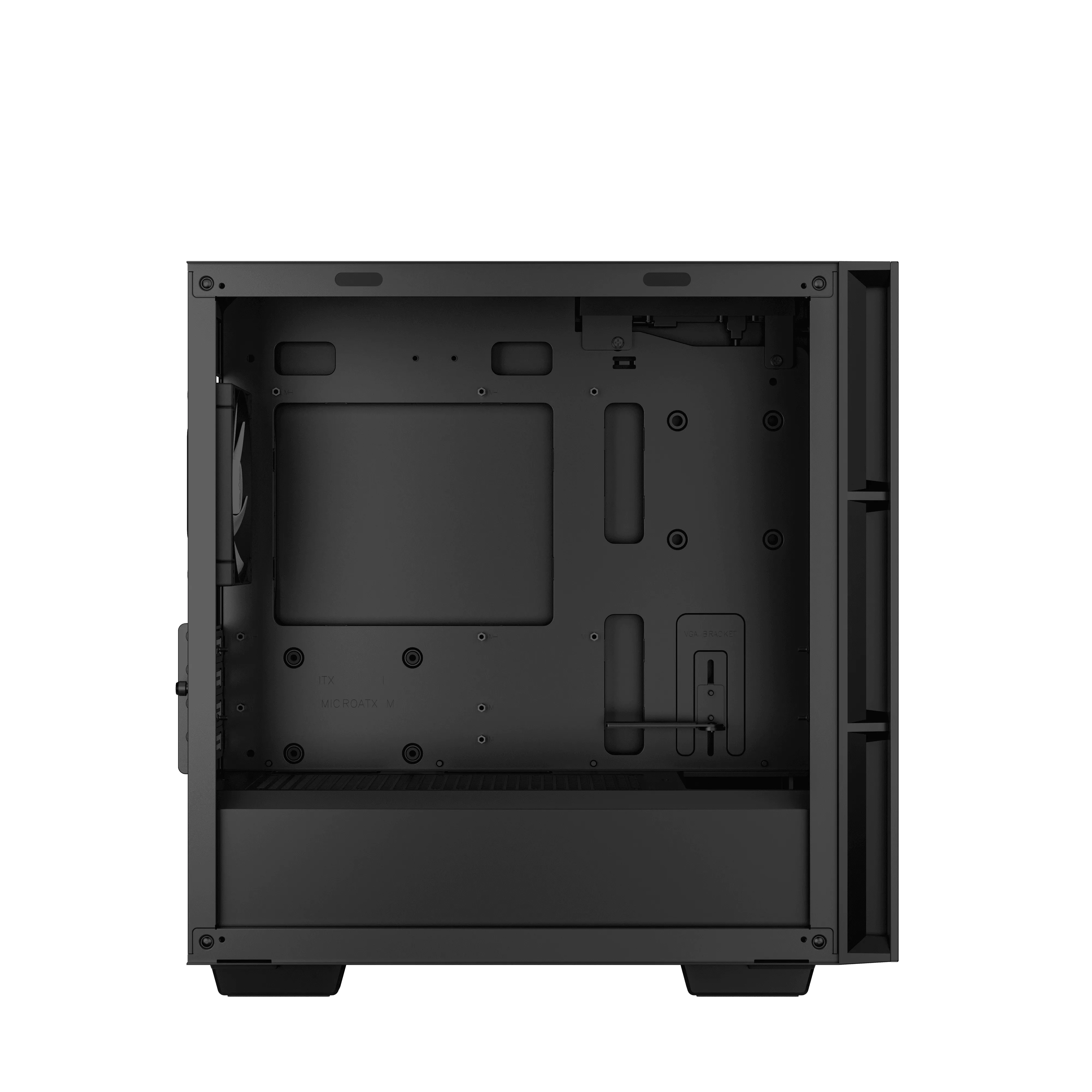 DeepCool CH360 Midi-Tower Case with window and RGB lighting, Black Multicolor