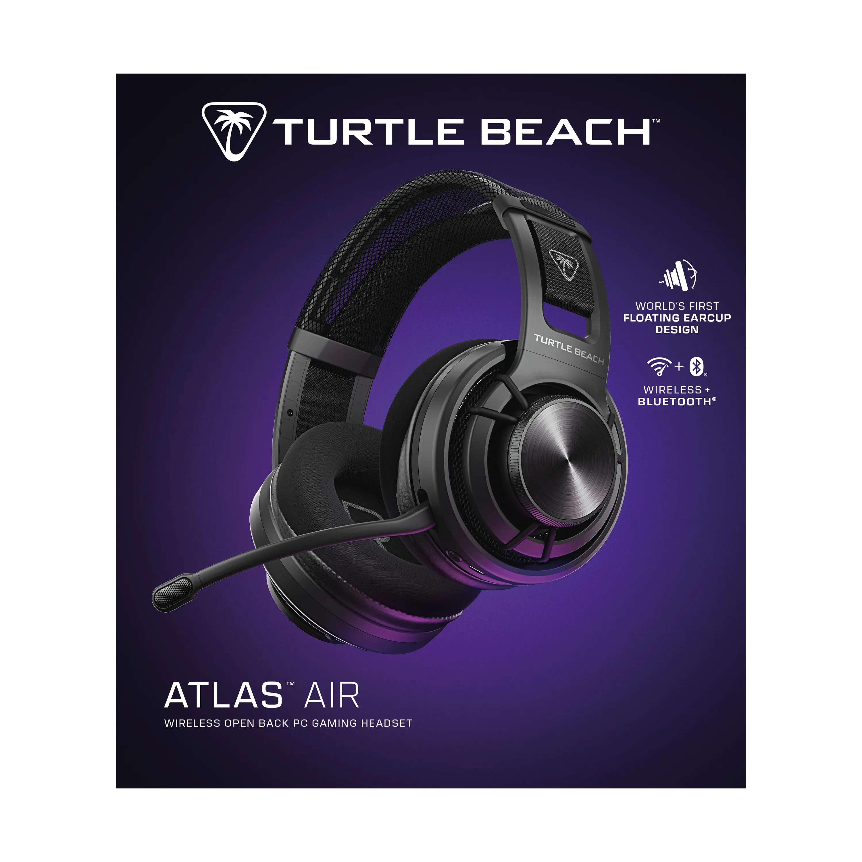 Turtle Beach Atlas Air Wireless Gaming Headset, Black