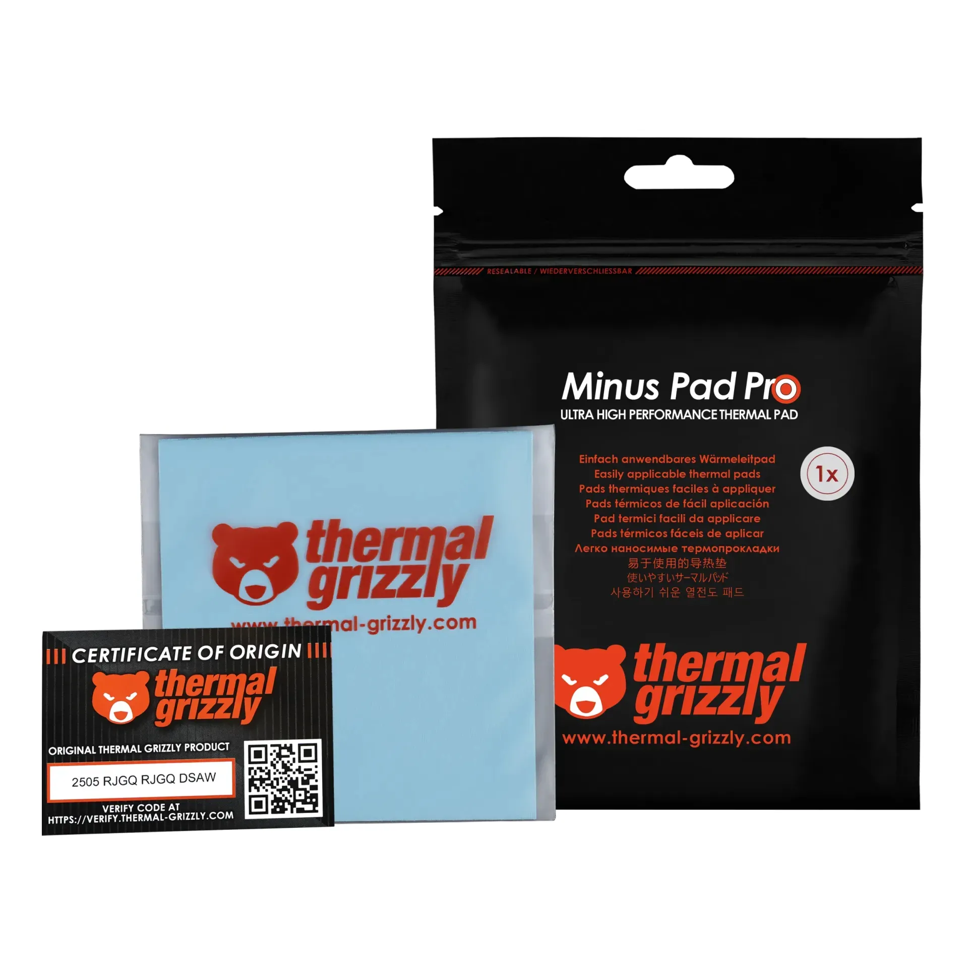 Thermal Grizzly Minus Pad Pro 100x100x1.0 mm Thermal Pad