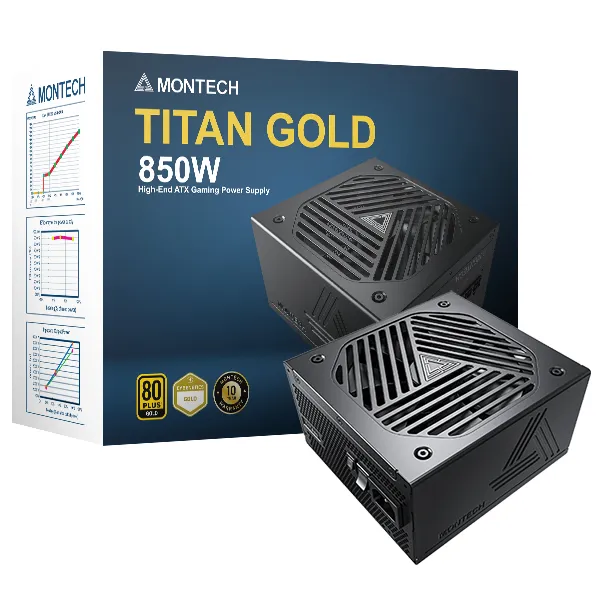 Montech Titan Gold 850W - power supply, 80 Plus Gold