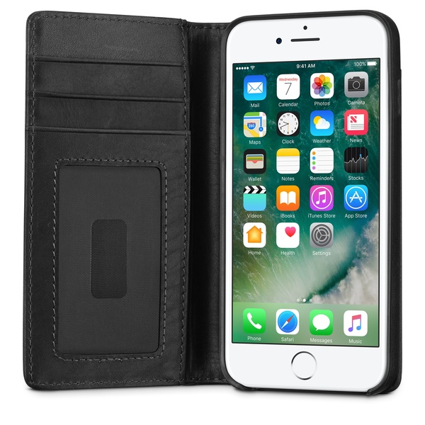 Twelve South Journal, iPhone 7/8 -suojakotelo, Musta