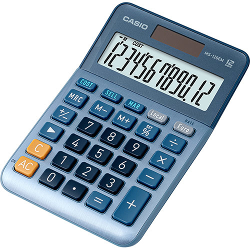 Casio calculator MS-120-EM, Blue