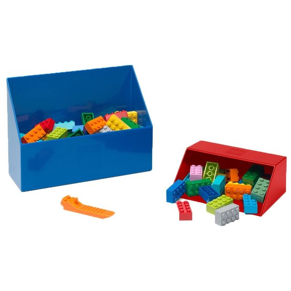 Room Copenhagen LEGO brick shovel set of 2, storage box (red)